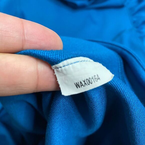 Calia Blue Long Sleeved Athletic Ruched Cowl Funnel Neck Pullover Shirt Small - Picture 7 of 8